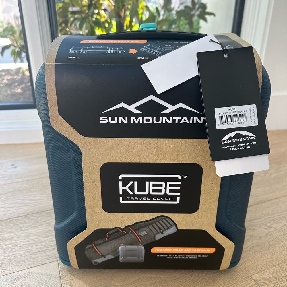 Sun Mountain Kube Travel Cover - Black and Gray
